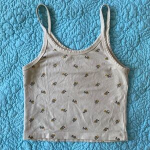 ARQ Crop Tank in Calico Floral, size XS